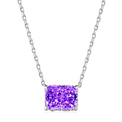[Solara Jewelry ]豪華スクエア型カラフルネックレス
