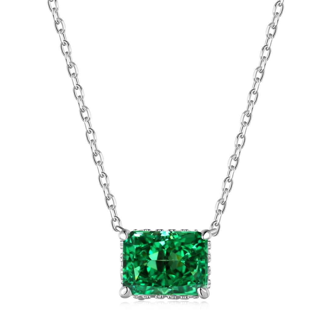 [Solara Jewelry ]豪華スクエア型カラフルネックレス