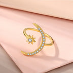 [Solara Jewelry ]Eternity Mond & Stern Ring