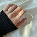 [Solara Jewelry ]Eternity Mond & Stern Ring