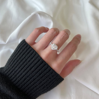 [Solara Jewelry ]エタニティ スプラッシュ ロマンティック ハートシェイプ ラバーリング