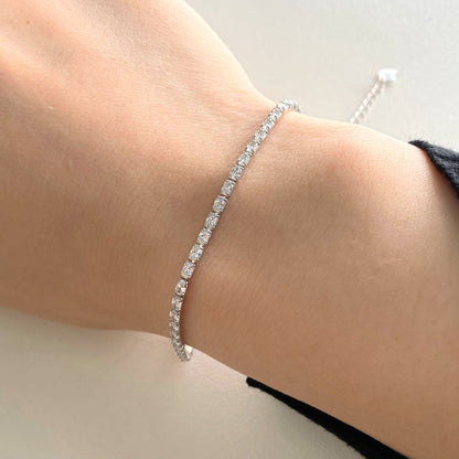 [Solara Jewelry ]Elegantes Armband mit Smaragdschliff für jeden Tag