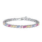[Solara Schmuck] Verziertes, funkelndes Partyarmband mit Facettenschliff
