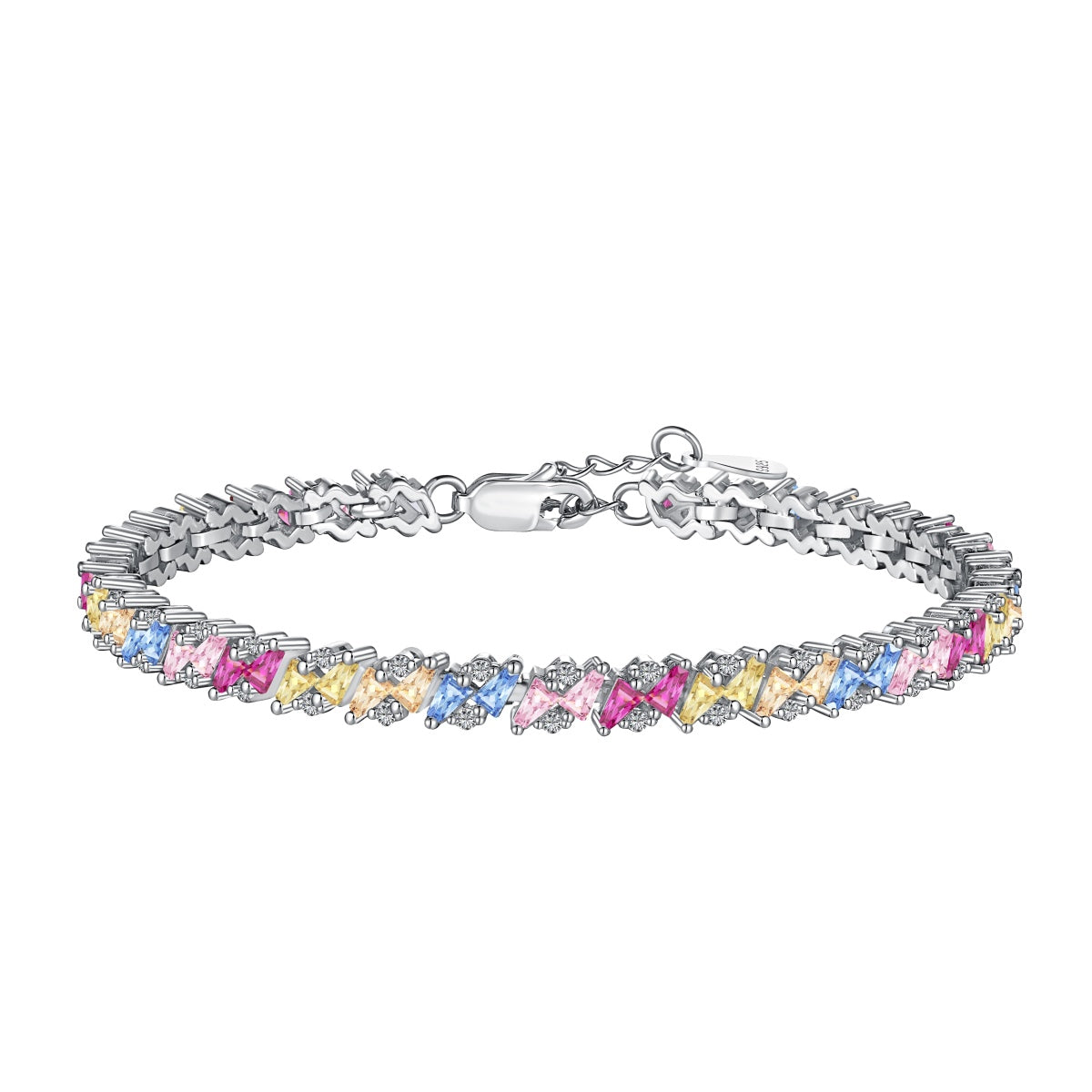 [Solara Schmuck] Verziertes, funkelndes Partyarmband mit Facettenschliff