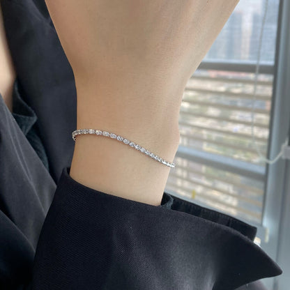 [Solara Jewelry ]Elegantes Armband mit Smaragdschliff für jeden Tag