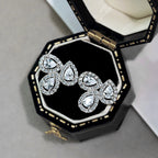 [Solara Jewelry] Ohrringe für Verliebte mit birnenförmigen und verschnörkelten Blumen
