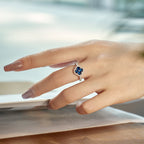 [Solara Jewelry ]Four Leaf Clover Flower Design Ring