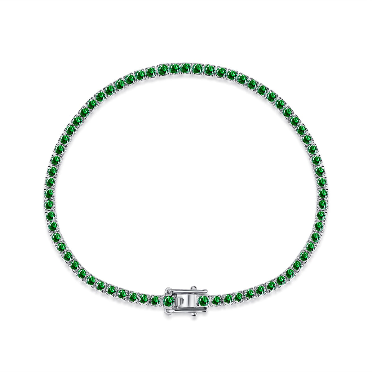 [Solara Schmuck ]Funkelndes, farbenfrohes, rund geschliffenes Alltagsarmband