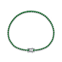 [Solara Jewelry ]Dazzling Colorful Round Cut Daily Bracelet