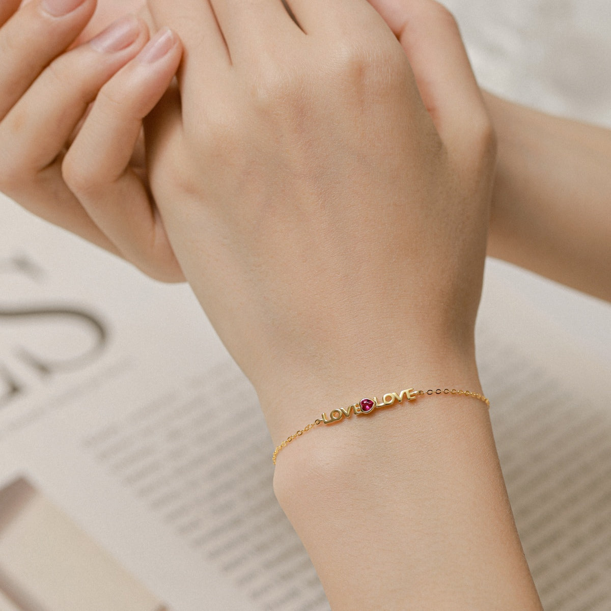 [Solara Jewelry] Romantisches Herz-Armband für Verliebte