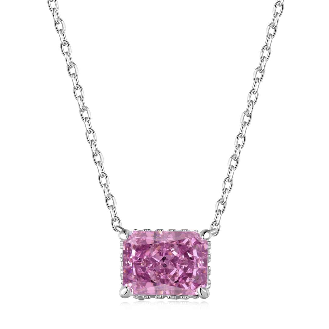 [Solara Jewelry ]豪華スクエア型カラフルネックレス
