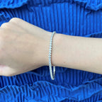 [Solara Jewelry ]Funkelndes rundgeschliffenes Alltagsarmband