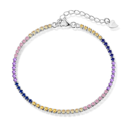 [ソララジュエリー ]プリンセスカットテニスブレスレット