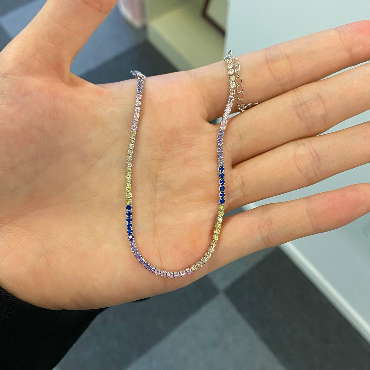 [ソララジュエリー ]プリンセスカットテニスブレスレット