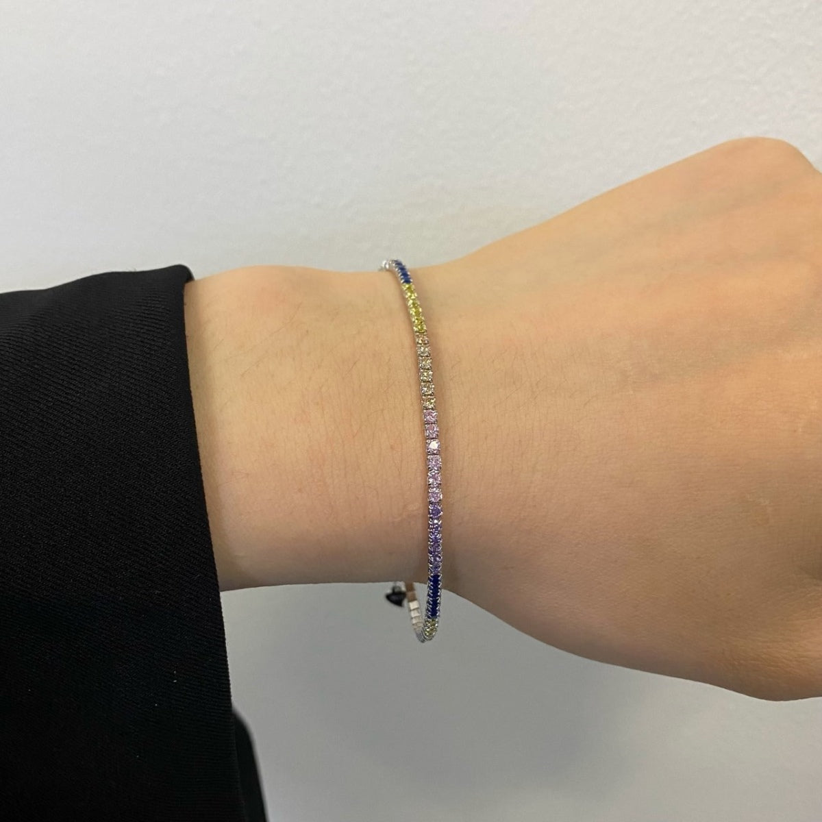 [ソララジュエリー ]プリンセスカットテニスブレスレット