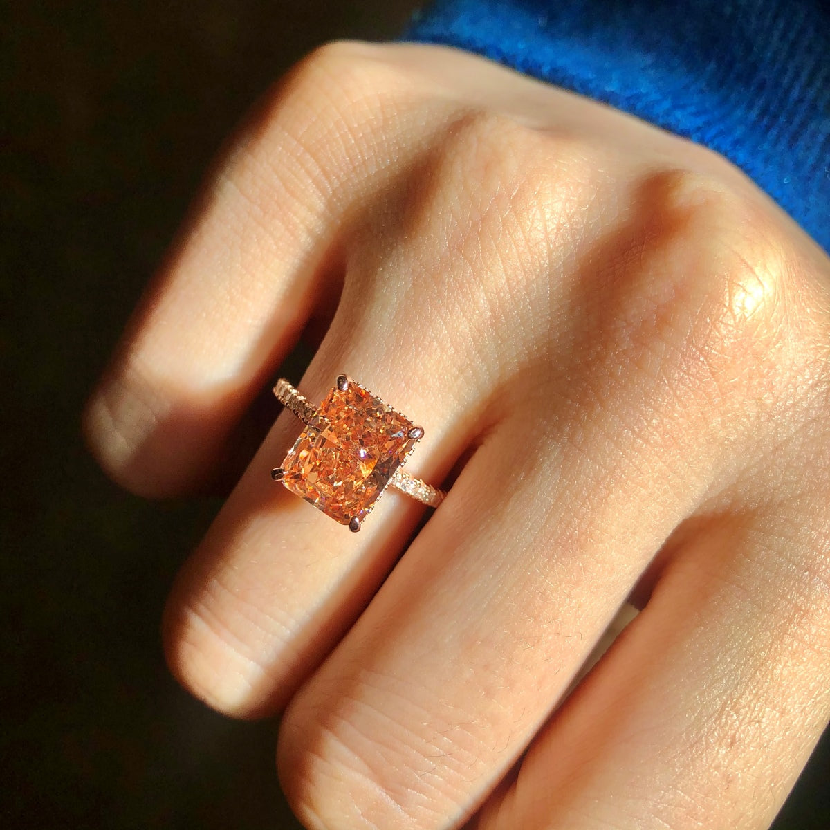 [Solara Jewelry ]4.0 Carat Luxurious Engagement Ring