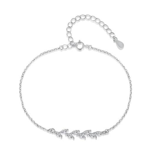 [Solara Jewelry ]Elegantes Armband in Weizenblatt-Form