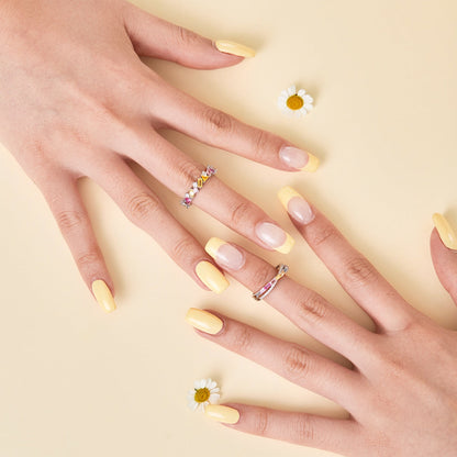 [Solara Jewelry ]Energetischer eleganter Partyring mit Radiant-Schliff