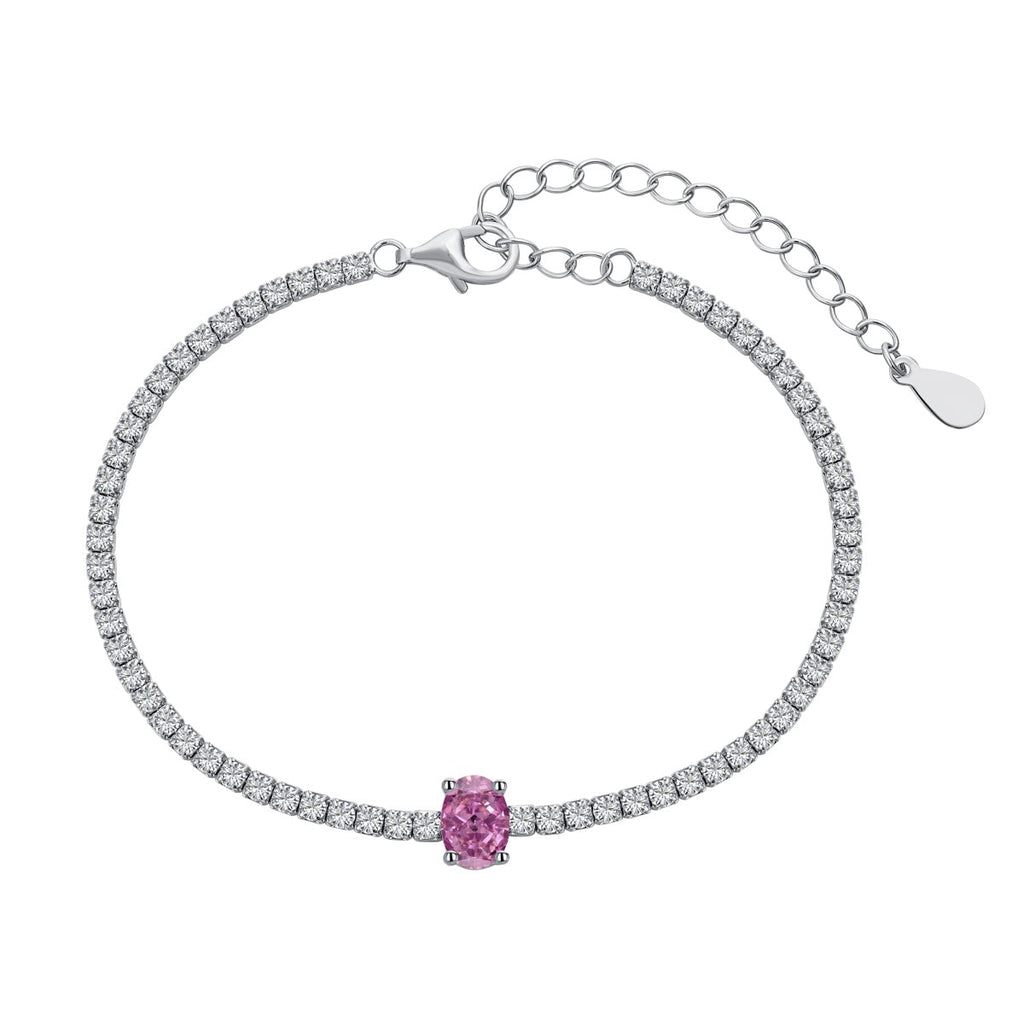 [Solara Schmuck] Exquisites ovales Armband mit 0,75 Karat für jeden Tag