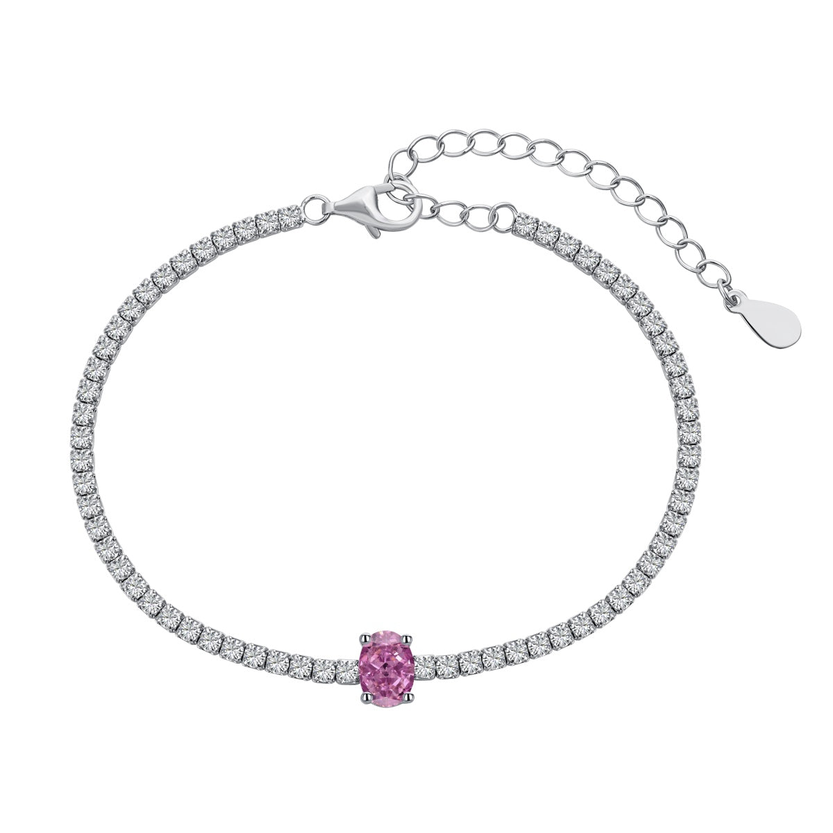 [Solara Schmuck] Exquisites ovales Armband mit 0,75 Karat für jeden Tag