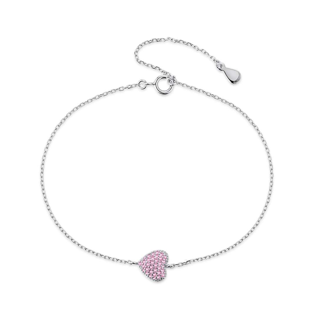 [Solara Jewelry ]ハート型の上品で多彩なブレスレット