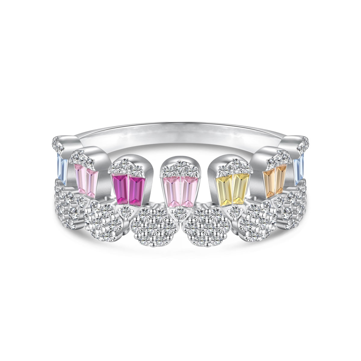 [Solara Jewelry ]Wunderschöner Ring mit Radiant-Schliff für jeden Tag