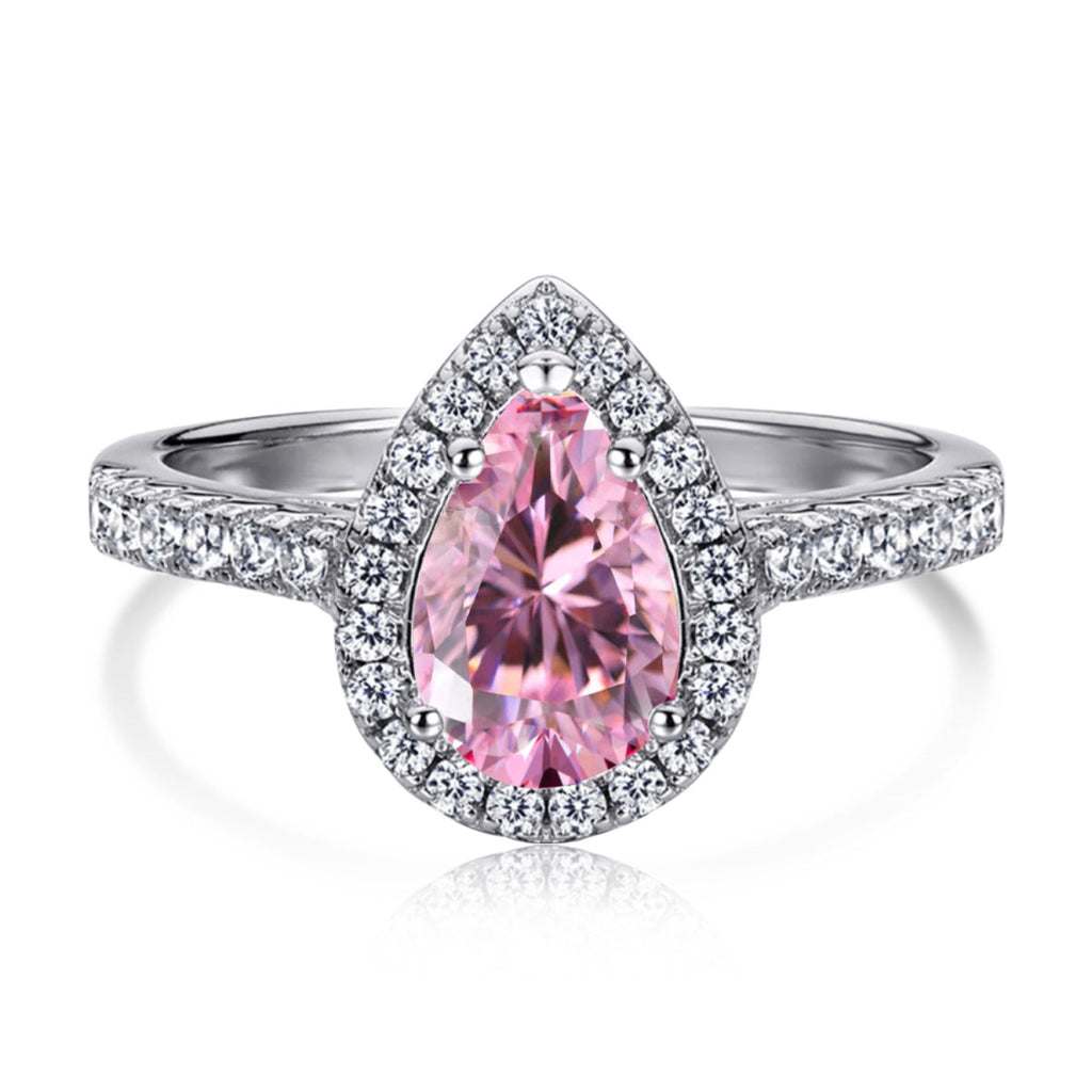 [Solara Jewelry ]1,0 Karat Luxuriöser, strahlender Hochzeitring in Tropfenform