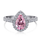 [Solara Jewelry ]1,0 Karat Luxuriöser, strahlender Hochzeitring in Tropfenform