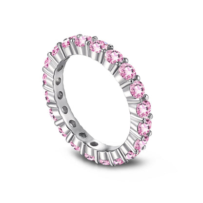 [Solara Schmuck] Funkelnder Tennisring im Rundschliff