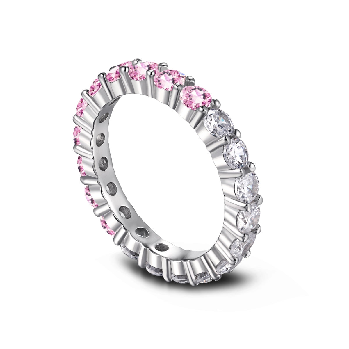 [Solara Schmuck] Funkelnder Tennisring im Rundschliff
