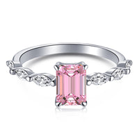[Solara Jewelry ]1.0 Carat Dainty Resplendent Radiant Cut Daily Ring