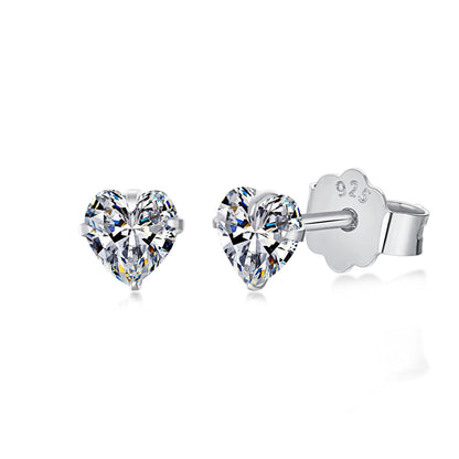 [Solara Jewelry ]煌めくハート型シンプルピアス