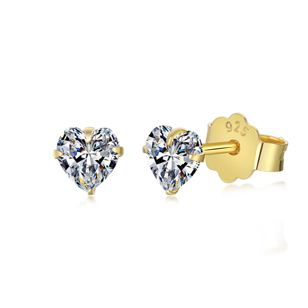[Solara Jewelry ]煌めくハート型シンプルピアス