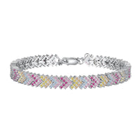 [Solara Jewelry ]Ornate Sparkling Round Cut Party Bracelet