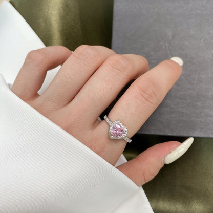 [Solara Jewelry ]エタニティ スプラッシュ ロマンティック ハートシェイプ ラバーリング