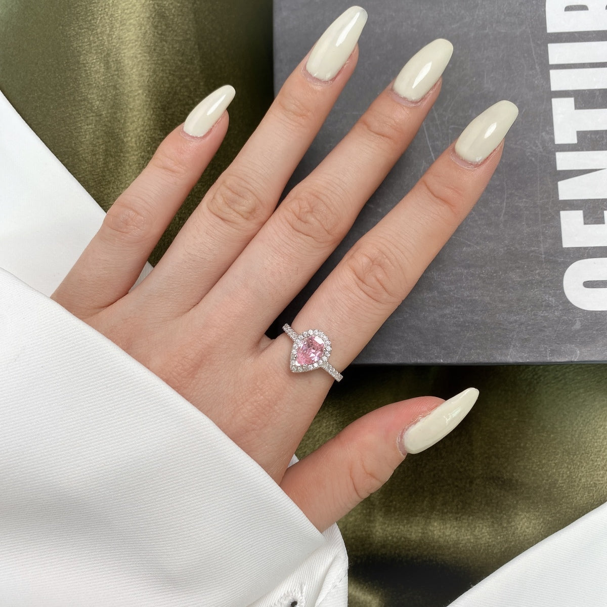 [Solara Jewelry ]1,0 Karat Luxuriöser, strahlender Hochzeitring in Tropfenform