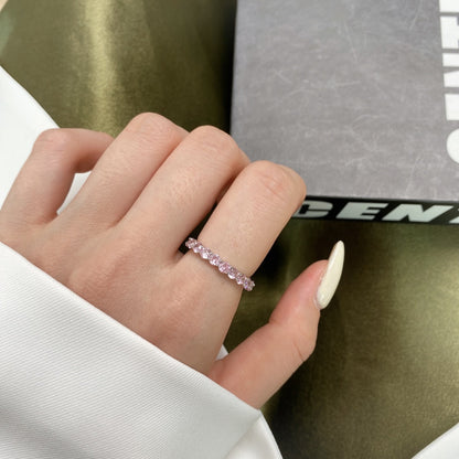 [Solara Schmuck] Funkelnder Tennisring im Rundschliff