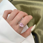 [Solara Jewelry] 6.0カラットの贅沢な輝きを放つロマンチックなハートカットリング