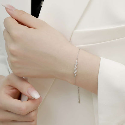 [Solara Jewelry ]エレガントな麦の葉の形をしたブレスレット