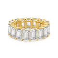 [Solara Jewelry ]0.75 Carat Elegant Emerald Cut Tennis Ring