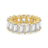 [Solara Jewelry ]0.75 Carat Elegant Emerald Cut Tennis Ring