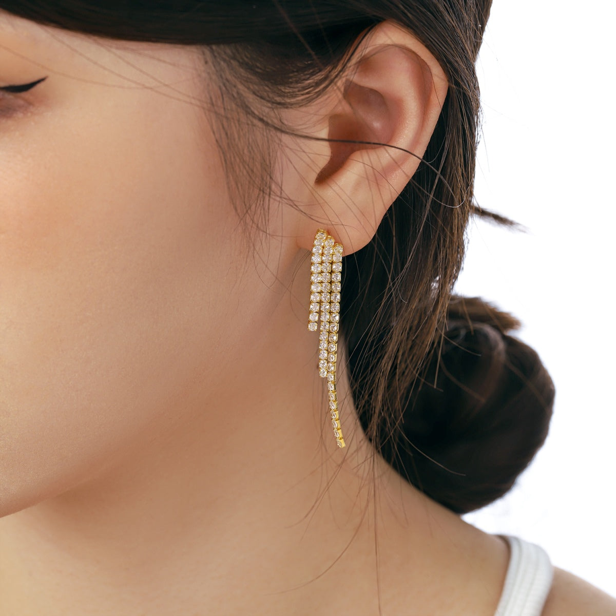 [Solara Jewelry ]Luxuriöse zierliche Bankett-Ohrringe