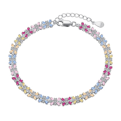 [Solara Jewelry ]輝くカラフルなエメラルドカットパーティブレスレット