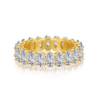 [Solara Jewelry ]Verzierter Tennisring mit ovalem Schliff