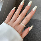 [Solara Jewelry ]Verzierter Tennisring mit ovalem Schliff