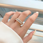 [Solara Jewelry ]0.75 Carat Elegant Emerald Cut Tennis Ring