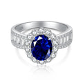 [Solara Jewelry ]1,5 Karat schillernder, charmanter Ring mit ovalem Schliff für Bankette