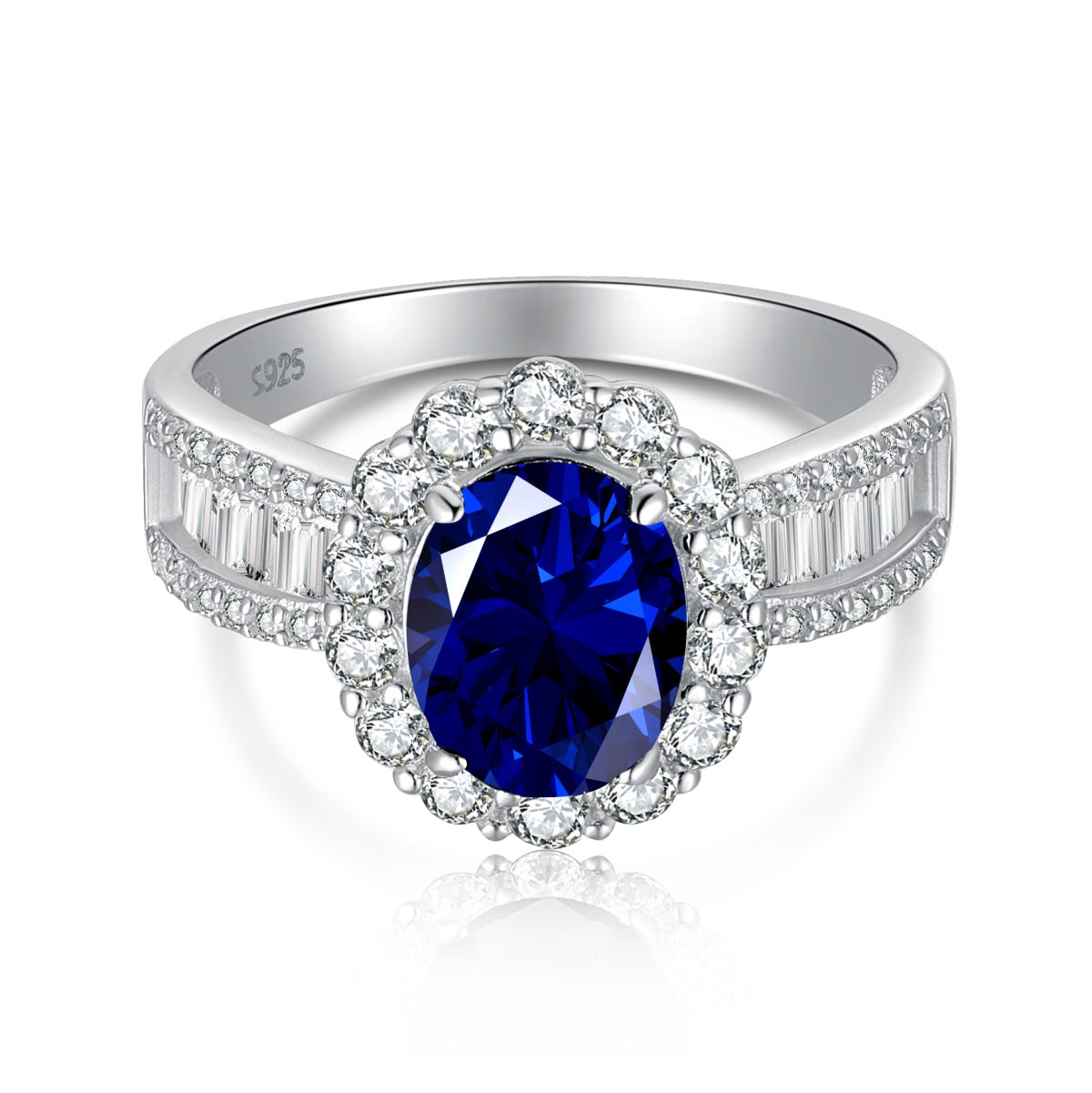 [Solara Jewelry ]1,5 Karat schillernder, charmanter Ring mit ovalem Schliff für Bankette