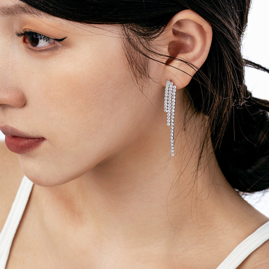 [Solara Jewelry ]Luxuriöse zierliche Bankett-Ohrringe