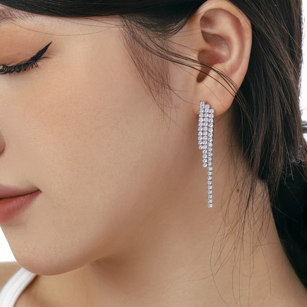 [Solara Jewelry ]Luxuriöse zierliche Bankett-Ohrringe